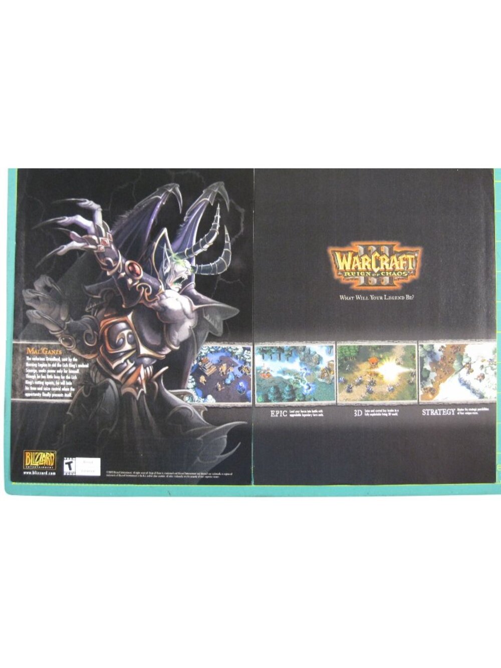 Print Ad Warcraft III Reign Of Chaos Video Game Advertisement 2002 Entertainment